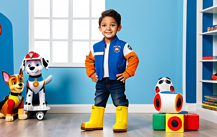 **

"A young child, fully clothed in a Ryder costume from Paw Patrol, standing confidently in a bright, family-friendly playroom. The room is decorated with Paw Patrol themed toys and books. Safe for work, appropriate content, professional, modest, perfect anatomy, natural proportions, well-formed hands, proper finger count, natural pose."

**