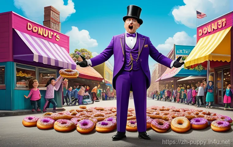 퍼피구조대 악당 캐릭터의 유머 - Prompt 1: Mayor Humdinger's Sweet Failure** 퍼피구조대 악당 캐릭터의 유머 - Prompt 1: Mayor Humdinger's Sweet Failure**