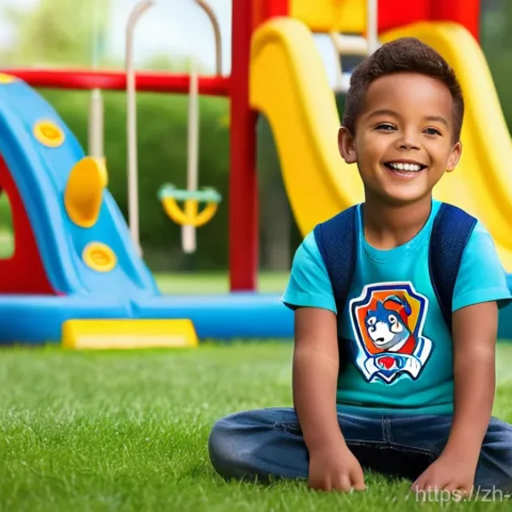 퍼피구조대 커스터마이징 가능 상품 - **Prompt 1: The Young Hero's Proud Moment**
    "A vibrant, high-resolution image of a joyful and de...