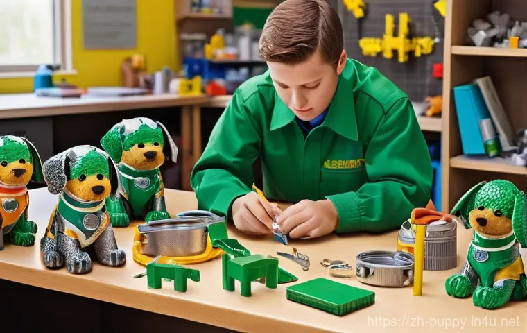 퍼피구조대 테마별 스토리라인 - **Prompt 1: Teamwork and Leadership in Adventure Bay**
    "A vibrant, sunny daytime scene in Advent...