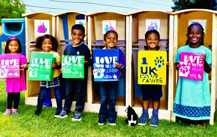 퍼피구조대와 동물 구조단체 협업 - **Prompt 2: "Compassionate Hearts at the Shelter"**
A tender, realistic scene showing an 8-year-... 퍼피구조대와 동물 구조단체 협업 - **Prompt 2: "Compassionate Hearts at the Shelter"**
A tender, realistic scene showing an 8-year-...