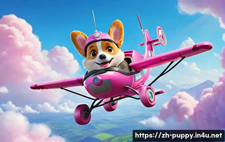 퍼피구조대 스카이와 역할의 중요성 - **Prompt 1: The Little Pilot's Big Dreams**
    "A cheerful and determined Skye, the small Corgi fro...